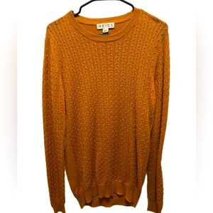 Reiss London Cable-knit Crewneck Sweater